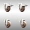 Service Caster 3 Inch 316SS High Temp Glass Filled Nylon Bolt Hole Caster Set with 2 Lock Brake SCC-SS316BHTTL20S314-GFNSHT-2-S-2 - alternate 1